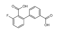 2-(3-carboxyphenyl)-6-fluorobenzoic acid结构式
