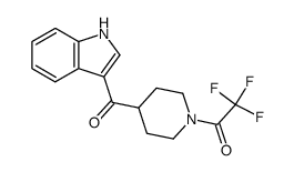 (1H-indol-3-yl)(1-(trifluoroacetyl)-4-piperidinyl)methanone Structure