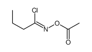 [(Z)-1-chlorobutylideneamino] acetate Structure