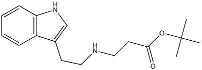 3-{[[2-(1H-吲哚-3-基)乙基]氨基}丙酸叔丁酯结构式
