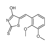 5-[(2,3-dimethoxyphenyl)methylidene]-2-sulfanylidene-1,3-thiazolidin-4-one Structure