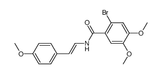 (E)-N-(4'-methoxystyryl)-2-bromo-4,5-dimethoxybenzamide Structure