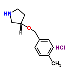 (S)-3-(4-Methyl-benzyloxy)-pyrrolidine hydrochloride structure