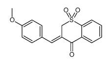 (3Z)-3-[(4-methoxyphenyl)methylidene]-1,1-dioxothiochromen-4-one Structure