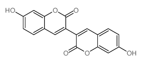 7-hydroxy-3-(7-hydroxy-2-oxochromen-3-yl)chromen-2-one结构式