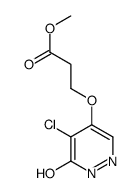 methyl 3-[(5-chloro-6-oxo-1H-pyridazin-4-yl)oxy]propanoate结构式