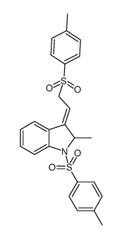 2-methyl-1-tosyl-3-(2-tosylethylidene)indoline结构式