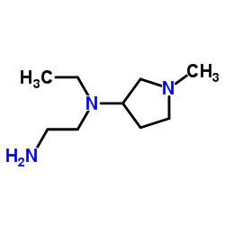 N-Ethyl-N-(1-methyl-3-pyrrolidinyl)-1,2-ethanediamine Structure