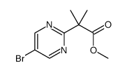 2-(5-溴嘧啶-2-基)-2-甲基丙酸甲酯结构式
