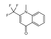 1-methyl-2-(trifluoromethyl)quinolin-4-one结构式