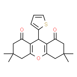 3,3,6,6-tetramethyl-9-(thiophen-2-yl)-3,4,5,6,7,9-hexahydro-1H-xanthene-1,8(2H)-dione picture