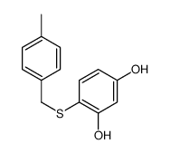 4-[(4-methylphenyl)methylsulfanyl]benzene-1,3-diol结构式