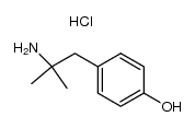 Phenethylamine, alpha,alpha-methyl-p-hydroxy-, hydrochloride结构式