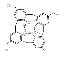 p-Chloromethyl-methoxy-calix[4]arene结构式
