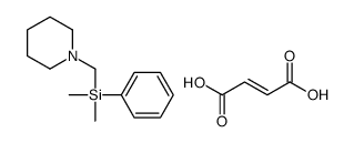 but-2-enedioic acid,dimethyl-phenyl-(piperidin-1-ylmethyl)silane结构式