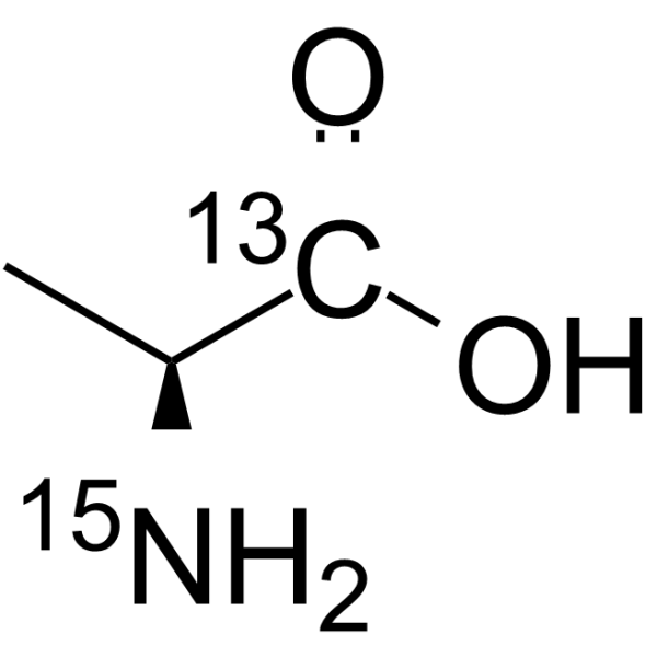 L-Alanine-1-13C,15N结构式