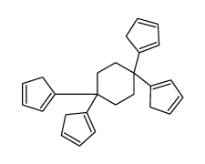 1,1,4,4-tetra(cyclopenta-1,3-dien-1-yl)cyclohexane结构式
