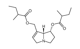 7,9-di-<(+/-)-2-methylbutanoyl> retronecine结构式