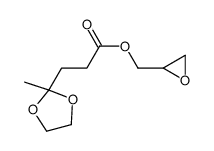 oxiran-2-ylmethyl 3-(2-methyl-1,3-dioxolan-2-yl)propanoate结构式