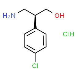 (S)-3-amino-2-(4-chlorophenyl)propan-1-ol hydrochloride Structure