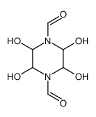2,3,5,6-tetrahydroxypiperazine-1,4-dicarbaldehyde结构式
