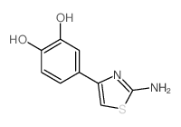 4-(2-氨基-4-噻唑)-1,2-苯二醇结构式