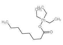 Octanoic acid,triethylplumbyl ester Structure
