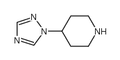 4-(1H-1,2,4-TRIAZOL-1-YL)PIPERIDINE结构式