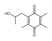 2-(2-hydroxypropyl)-3,5,6-trimethyl-1,4-benzoquinone结构式