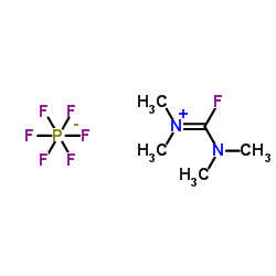 Tetramethylfluoroformamidinium hexafluorophosphate structure