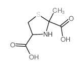 2,4-Thiazolidinedicarboxylicacid, 2-methyl- Structure