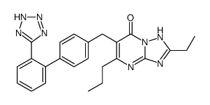 8-ethyl-4-propyl-3-[[4-[2-(2H-tetrazol-5-yl)phenyl]phenyl]methyl]-1,5, 7,9-tetrazabicyclo[4.3.0]nona-3,5,7-trien-2-one picture