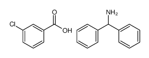 3-chlorobenzoic acid, diphenylmethanamine结构式