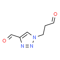 1H-1,2,3-Triazole-1-propanal, 4-formyl- (9CI) Structure