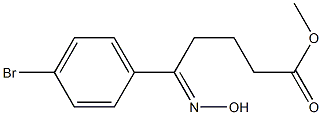 (E)-Methyl 5-(4-broMophenyl)-5-(hydroxyiMino)pentanoate structure