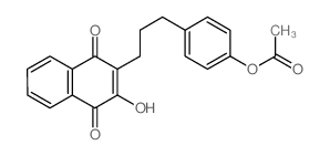 1,4-Naphthalenedione,2-[3-[4-(acetyloxy)phenyl]propyl]-3-hydroxy- picture