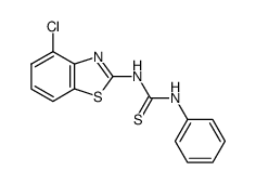 1-(4-chlorobenzo[d]thiazol-2-yl)-3-phenylthiourea Structure