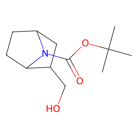 tert-butyl 2-(hydroxymethyl)-7-azabicyclo[2.2.1]heptane-7-carboxylate结构式
