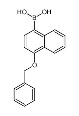 1-benzyloxynaphthalene-4-boronic acid structure