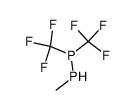 1-Methyl-2.2-bis-(trifluormethyl)-diphosphin结构式