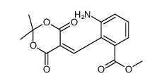 2-[(2,2-Dimethyl-4,6-dioxo-[1,3]dioxan-5-ylideneMethyl)-amino]-benzoic acid Methyl ester Structure