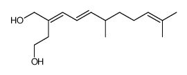 2-[(E)-4,8-Dimethyl-nona-2,7-dien-(E)-ylidene]-butane-1,4-diol结构式