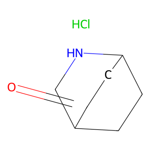 2-azabicyclo[2.2.2]octan-5-one hydrochloride salt Structure