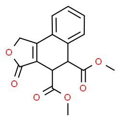 1,3,4,5-Tetrahydro-3-oxonaphtho[1,2-c]furan-4,5-dicarboxylic acid dimethyl ester结构式