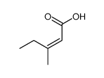 (Z)-3-methyl-2-pentenoic acid结构式