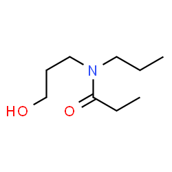 Propanamide,N-(3-hydroxypropyl)-N-propyl- Structure