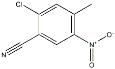 2-Chloro-4-methyl-5-nitro-benzonitrile结构式