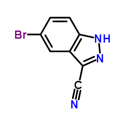 5-Bromo-1H-indazole-3-carbonitrile Structure