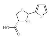 (R)-2-Thiophen-2-ylthiazolidine-4-carboxylic acid Structure