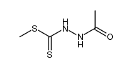 methyl ester of N2-acetyl-dithiocarbazic acid Structure